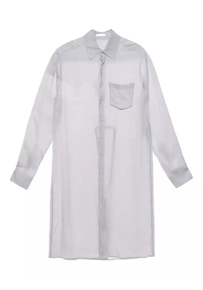 Ann Demeulemeester transparent-design shirt - Grey