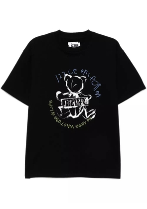 izzue graphic-print t-shirt - Black