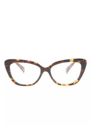 Miu Miu Eyewear tortoiseshell-effect cat-eye glasses - Brown