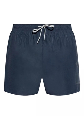 Ea7 Emporio Armani logo-detail drawstring swim shorts - Blue