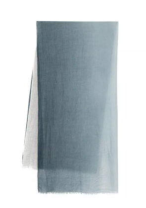 N.Peal dip-dye cashmere scarf - Blue