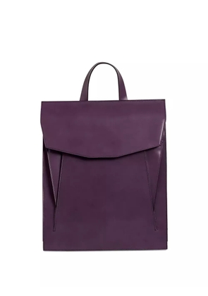 Merryl Tielman Claudie flap-pocket leather backpack - Purple