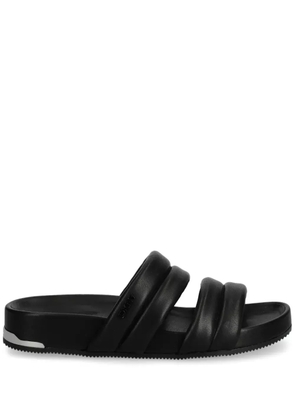 DKNY logo sandals - Black