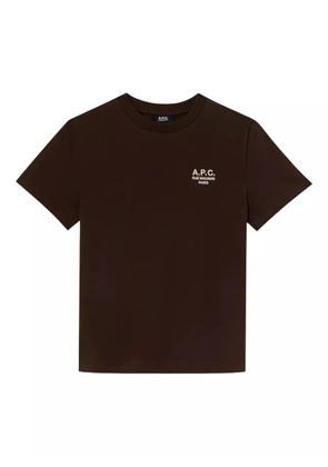 A.P.C. Standard Rue Madame logo-print T-shirt - Brown