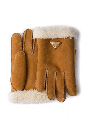 Prada suede gloves - Brown