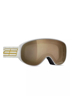 SALICE logo-print ski goggles - White