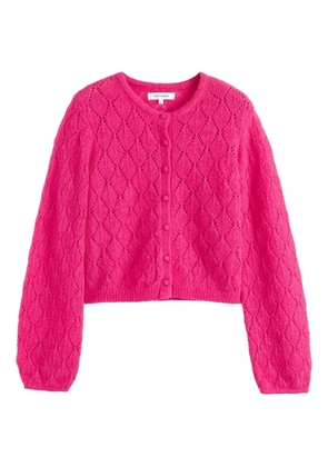 Chinti & Parker diamond-pattern cardigan - Pink