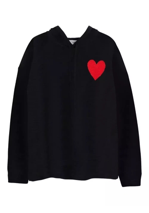 Chinti & Parker heart-detail hoodie - Black