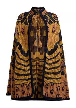 ETRO jacquard-pattern cape - Yellow