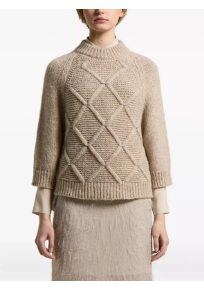 Peserico diamond-pattern sweater - Neutrals