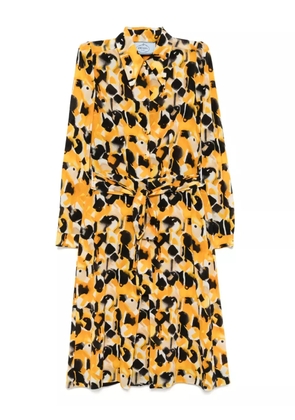 Prada Pre-Owned printed shirt dress - Yellow
