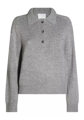 Allude polo-neck patch-pocket sweater - Grey