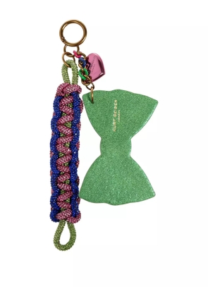 Kurt Geiger London crystal-embellished keyring - Green