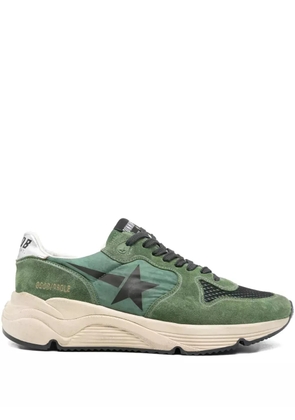 Golden Goose star-detail leather low-top sneakers - Green