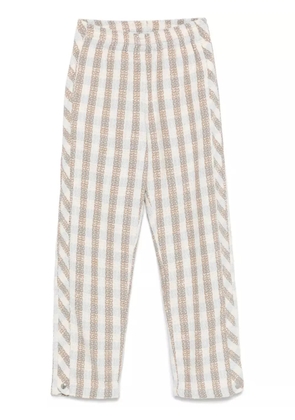 BLUE SKY INN checked bouclé trousers - Neutrals