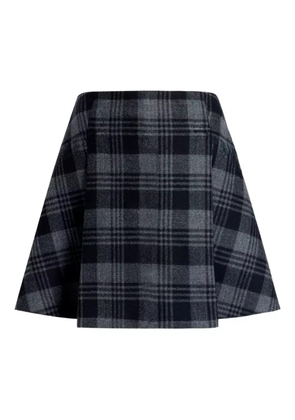 Proenza Schouler Cassia plaid wool mini skirt - Grey