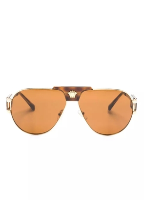 Versace Eyewear Special Project pilot-frame sunglasses - Gold