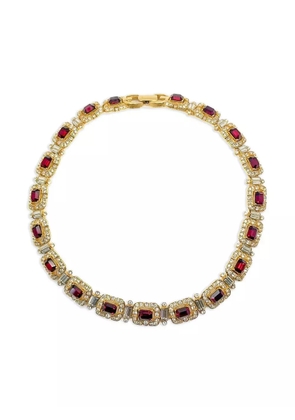 Givenchy Pre-Owned 1980s crystal-embellished necklace - Gold