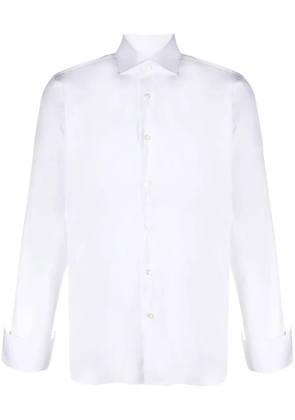 Barba long-sleeve buttoned shirt - White