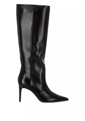 Stuart Weitzman leather pointed-toe knee-high boots - Black