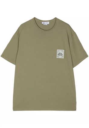 ACT Nº1 logo-print cotton t-shirt - Green