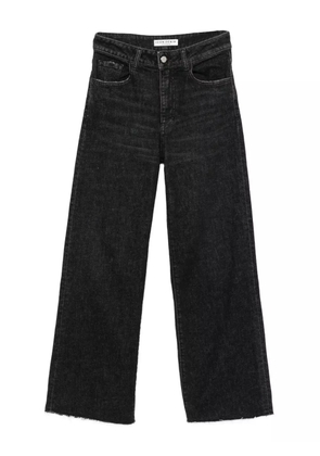 ICON DENIM Angie frayed-hem jeans - Grey