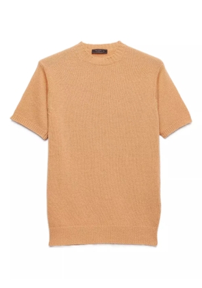 Prada ribbed-knit short-sleeve T-shirt - Neutrals