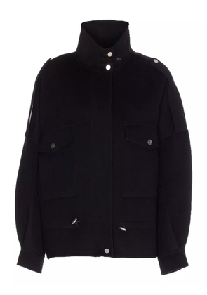 PINKO zip-up wool-blend jacket - Black
