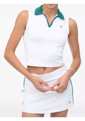 Sporty & Rich SRC Sports collared sleeveless top - White