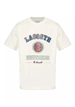 Lacoste logo-print T-shirt - Neutrals