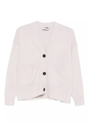 ALPHA STUDIO fine-ribbed cardigan - Grey