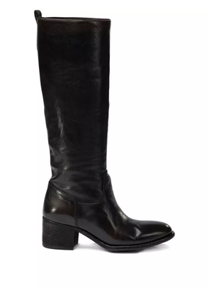 Officine Creative 55mm Denner 116 leather boots - Black
