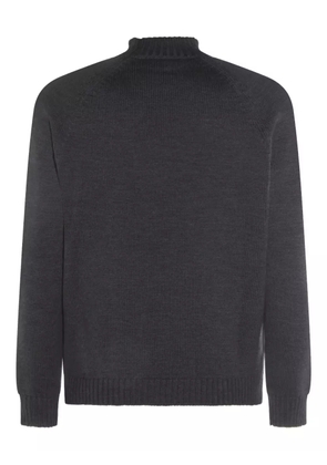 Zanone high-neck raglan-sleeve sweater - Grey