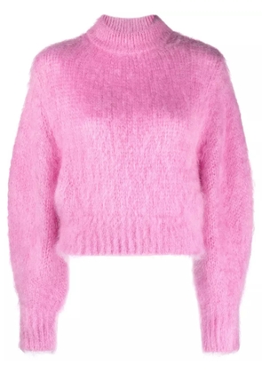 Nina Ricci balloon-sleeve mohair-blend jumper - Pink