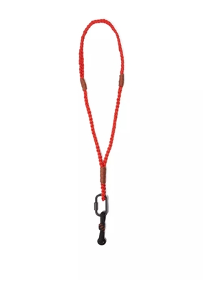 Osklen braided carabiner keyring - Red