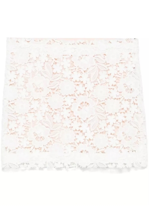 P.A.R.O.S.H. lace mini skirt - White