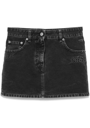 MM6 Maison Margiela denim mini skirt - Black