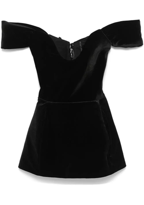 Ana Radu velvet mini dress - Black
