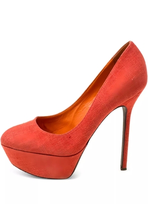 Sergio Rossi Vintage Pre-owned 130mm platform pumps - Orange