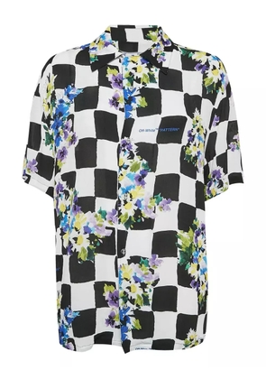 Off-White Pre-Owned Check Floral shirt - Black