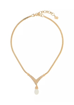 Christian Dior Pre-Owned 1980s teradrop necklace - Gold