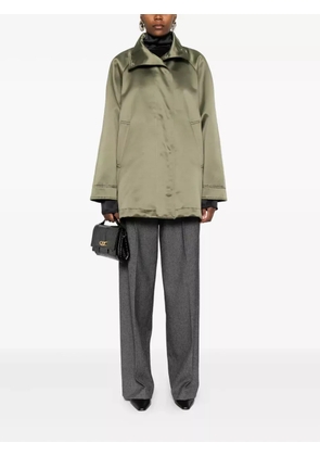 Covert drawstring-hem jacket - Green