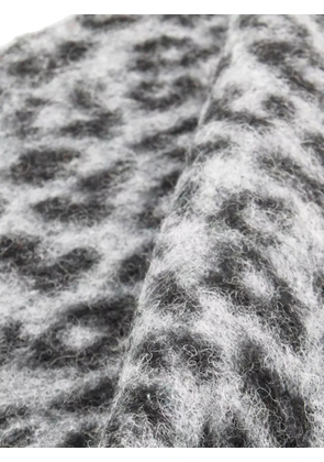 ANINE BING leopard-print scarf - Brown