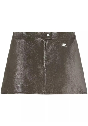 Courrèges Reedition Vinyl mini skirt - Green