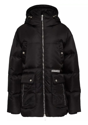 DSQUARED2 quilted hooded coat - Black