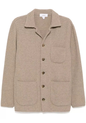 Lardini knitted eco-friendly cashmere jacket - Neutrals