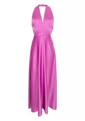 Lethicia Bronstein Nala satin-finish maxi dress - Pink