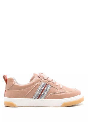 Sarah Chofakian Lady Bird stripe-detail sneakers - Neutrals