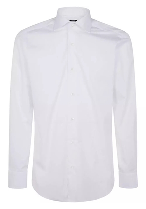 Barba spread collar shirt - White