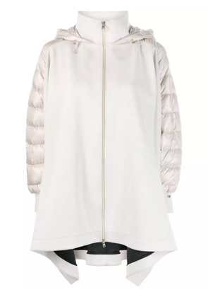 Herno draped hooded coat - Neutrals